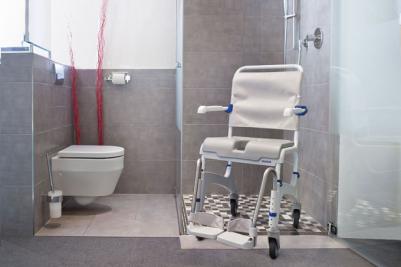 Shower chairs to push